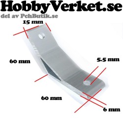 Vinkel aluminiumprofil 20-serie mm.. 135 grader