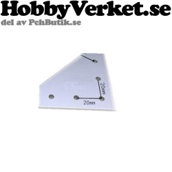 Vinkel aluminiumprofil 20-serie mm..