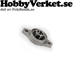 Kullager med hållare och stoppskruv mot 12mm axel i en enhet. MEK