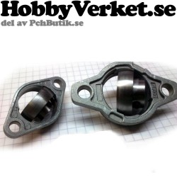 Kullager med hållare och stoppskruv mot 12mm axel i en enhet. MEK