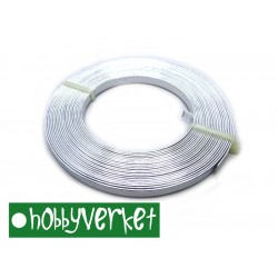 5 meter aluminium strip, band på rulle. Silverfärg
