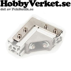 2-pack. Vinkel L i stål, aluminiumprofil 2020-serie