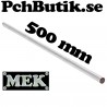 8 mm x 500 mm optiskt riktad, kromad stålaxel. MEK