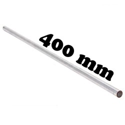 8 mm x 400 mm optiskt riktad, kromad stålaxel. MEK