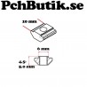 12-pack. T-Spår mutter M5, aluminiumprofil 20-serie
