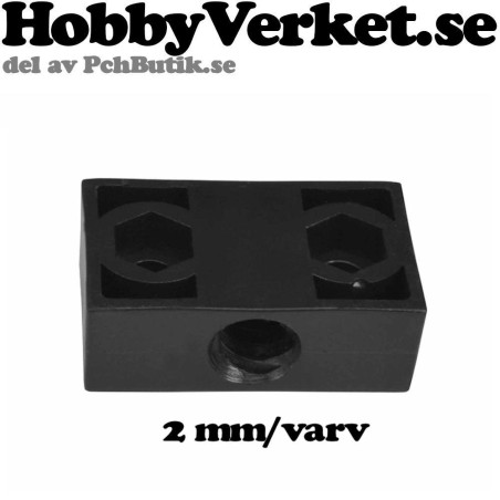 Block med trapets gänga T2 Tr2