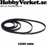 Fiberarmerad sluten kugg-rem GT-2, GT2-6mm. Längd 1220 mm
