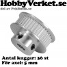 Kuggremsdrev för GT2 kuggrem 36 tänder. För axel 5 mm. MEK 3DP