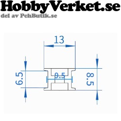 GT2-16 blank drev utan tänder. Blankdrev. MEK